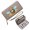 Grey, variant on Card Holder Wallet for Women Fashion Women ID Credit Card Holder Vibrant Flowers Whimsical Illustration Crowned Bee Zipper Coin Pocket Portable Change Foreskin Clip