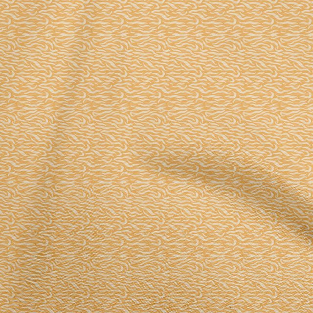 oneOone Cotton Flex Yellow Fabric Abstract Sewing Material Print Fabric By The Yard 40 Inch Wide