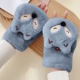 thumbnail image 1 of Womens Fox Gloves Winter Plush FauxFur Cute Mitten, 1 of 4