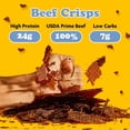 thumbnail image 6 of Yay's Snacks Sweet and Spicy Beef Crisps | High-Protein Ready-to-Eat Crispy Crunchy Chipped beef | Mild Beef Jerky with 24g Protein per Bag, Non-GMO Healthy Meat Snack, Made in USA pack of 6(1.75 oz), 6 of 8