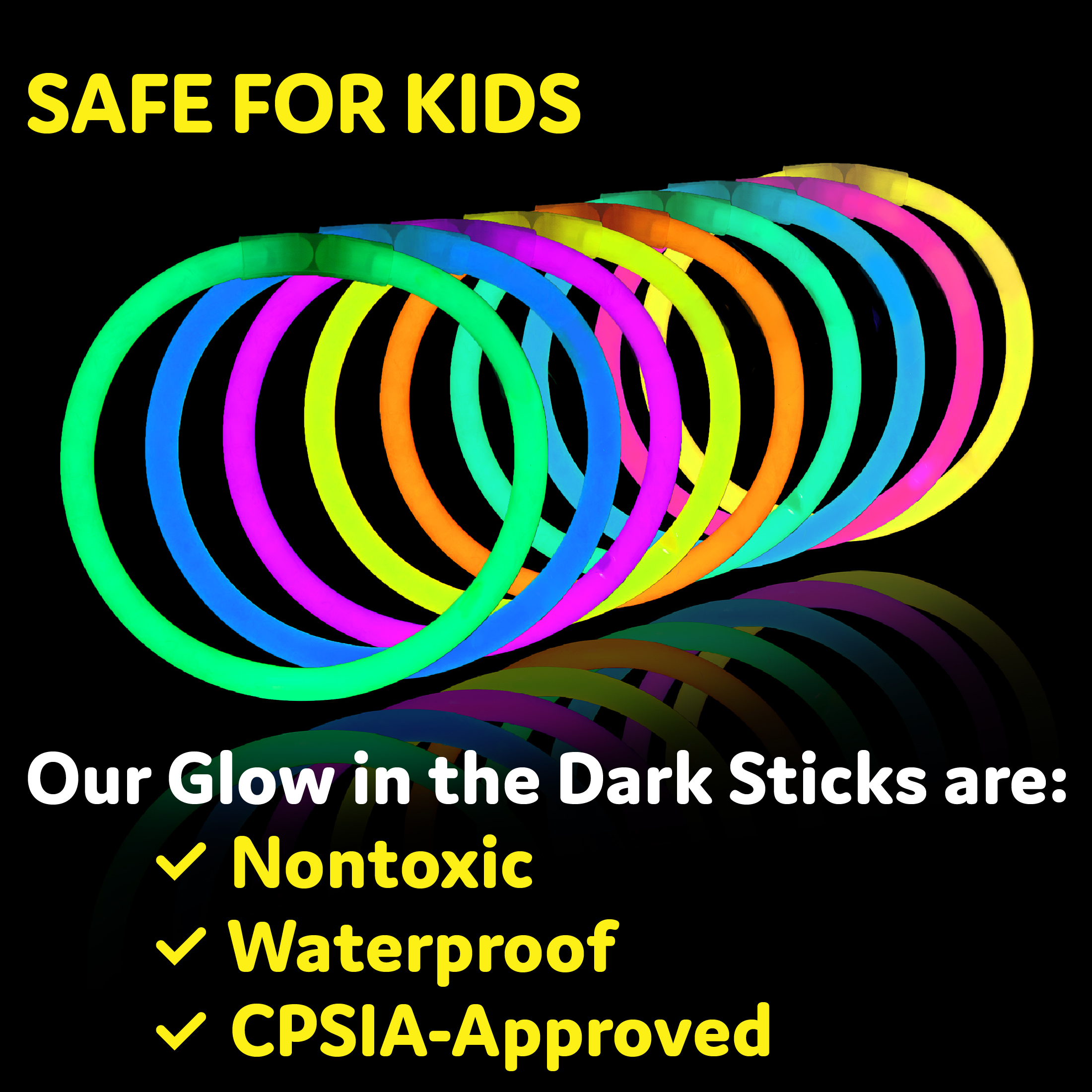 Glow Sticks Bulk Party Favors 200Pk - 8 Glow in The Dark Party Supplies, Light
