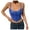 Blue, variant on Sngxgn Women's Lace Tank Tops Y2k Camisole Tops Lace Crop Tops Ribbed Knitted Tank Tops(Red,M)