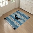 thumbnail image 3 of ODIKA Nautical Whale Ocean Wave Border Motif Marine Frame Boat Hooked Refined Non-Slip Chair-Friendly for Home Office, Hallway, Laundry Room, 3 of 7