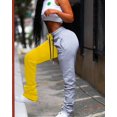 thumbnail image 5 of Pantalones de mujer con cordones y estampados elegantes, de estilo casual, de estilo europeo y americano, con contraste de colores, 5 of 5