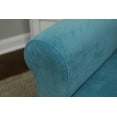 thumbnail image 4 of Fox Hill Trading Ellis Rolled Arm Lounge Chair, Teal Blue, 4 of 6