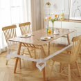 thumbnail image 3 of AMERTEER Table Cloth Waterproof Oil-proof Heat-insulated PVC Transparent Rectangle Lace Dining Table Cloth for Kitchen, 3 of 13