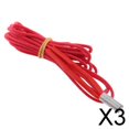 thumbnail image 1 of Calentador de Cartucho de Cerámica, Tubo Calefactor para Impresora 3D, 2x6x30mm, 24V, 40W, 1 Metro , Rojo 3 piezas, 1 of 8