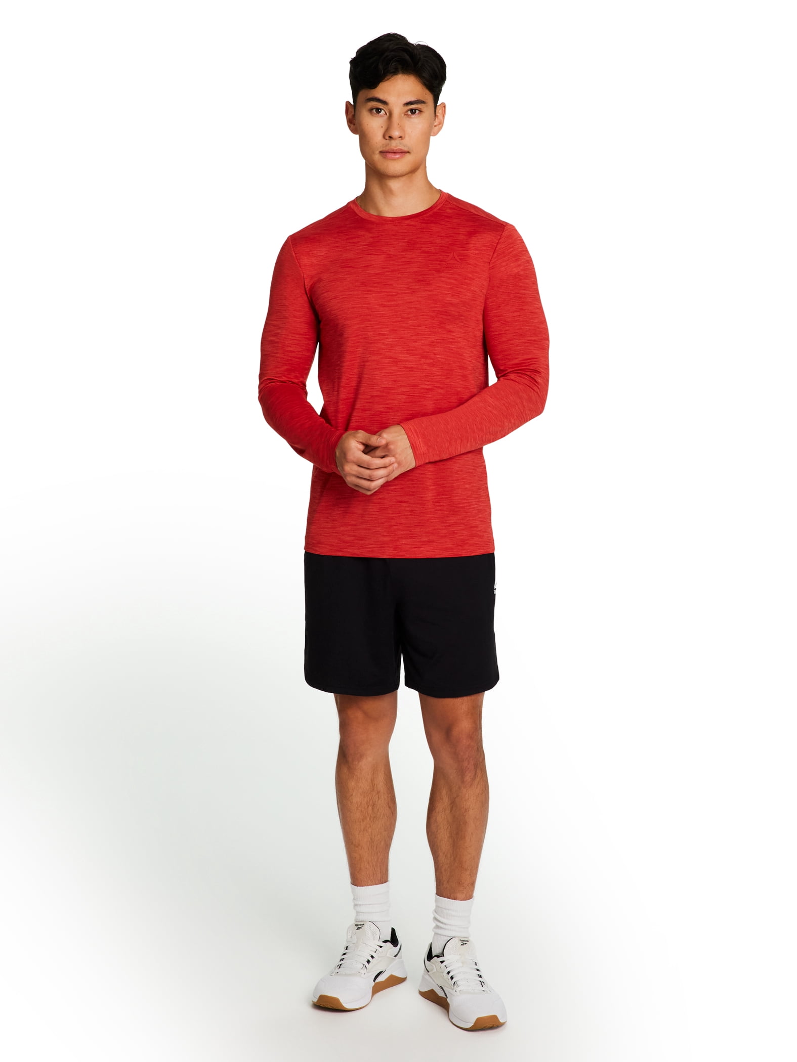 Reebok Mens and Big Mens Stride Performance Long Sleeve Shirt, Sizes XS-5XL