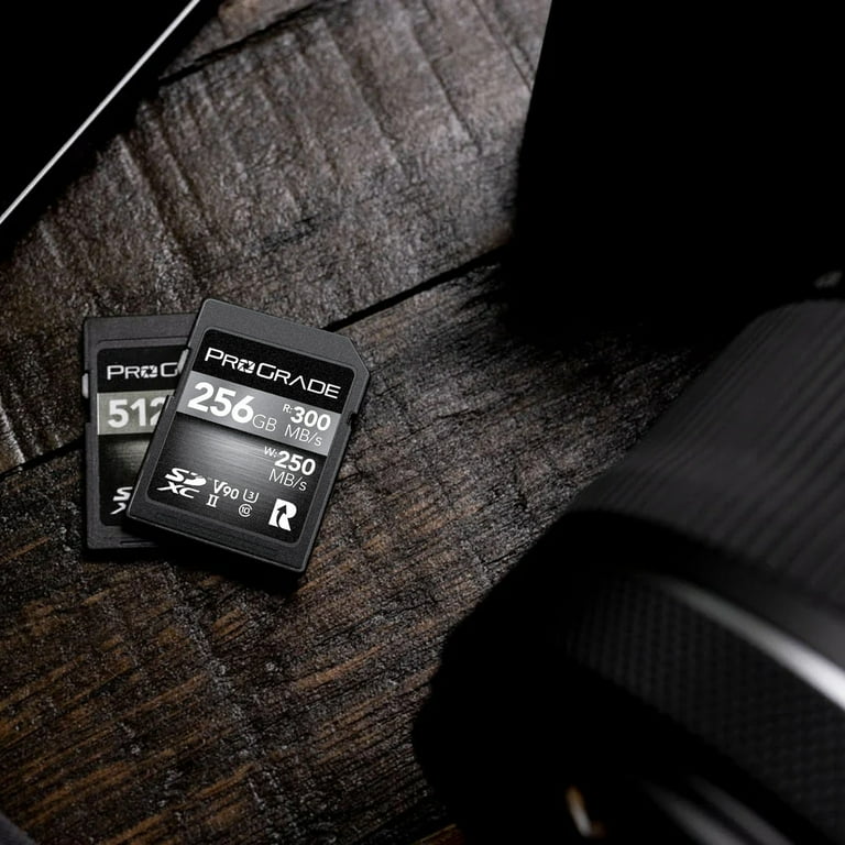 ProGrade Digital SDXC UHS-II V90 300R Memory Card with 256GB