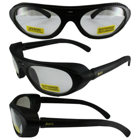 Global Vision Rawhide RX'able ANSI Z87.1 Prescription Safety Glasses Black Frames Clear Lenses