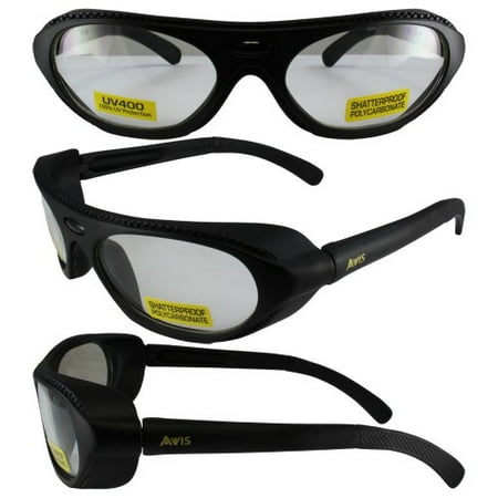 Global Vision Rawhide RX'able ANSI Z87.1 Prescription Safety Glasses Black Frames Clear
