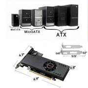 SAPLOS Radeon RX 550 Gaming Graphics Card,4GB,GDDR5,128 Bit,VGA DVI-D HDMI,Low Profile GPU,PCI Express X8,PC Video Card