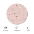 thumbnail image 3 of Eveokoki Flowers Daisy Vintage Tender Colors Tablecloth Round Table Cloth 60 Inch Washable Waterproof Table Cover Tabletop Decoration for Restaurant, Picnic, Indoor and Outdoor Dining, 3 of 5