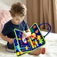 thumbnail image 2 of Mikilon Busy Board for Toddlers Girls Boys 1 2 3+ Years | Sensory Activity Board | Developing Fine Basic Dress Motor Skills | Preschool Learning Travel Toys | Christmas Birthday Gift, 2 of 9