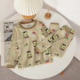 thumbnail image 1 of Conjuntos de ropa de Navidad para niños, ropa de dormir para niños, Pijamas de dinosaurio, Pijamas de dibujos animados para bebés, Otoño e Invierno, 1 of 4
