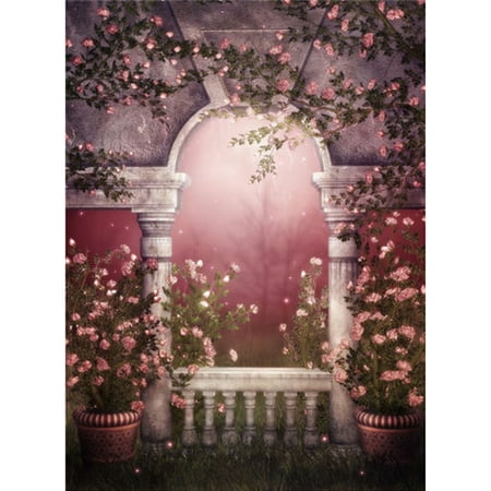 5x7FT Garden Pots Flower Romantic Wedding Backdrop Christmas Photography Background Studio Photo Props Valentine's