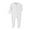 White, variant on WIBACKER Baby Unisex Cotton One Piece Pajamas Infant Zipper Long Sleeve Sleep Play Footed Jumpsuit