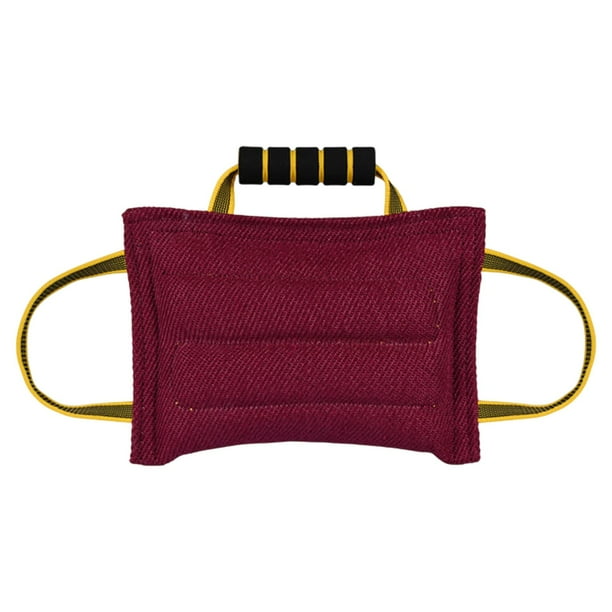 Bocado almohada resistente toque juguete suministros de mascota de cuerda para masticar juguete interactivo juego de perro tirón de juguete de juguete rojo