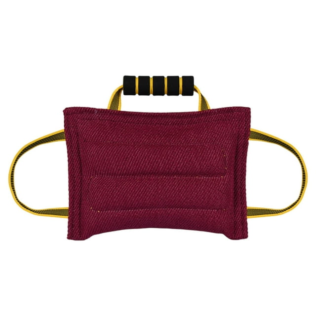 Dog Tug Toy Bade Pillow Entrenamiento Rope Masticando juguete resistente a la lágrima Tiñera de perros Tomado Toqueo Tomado para sacerdote alemán tira rojo