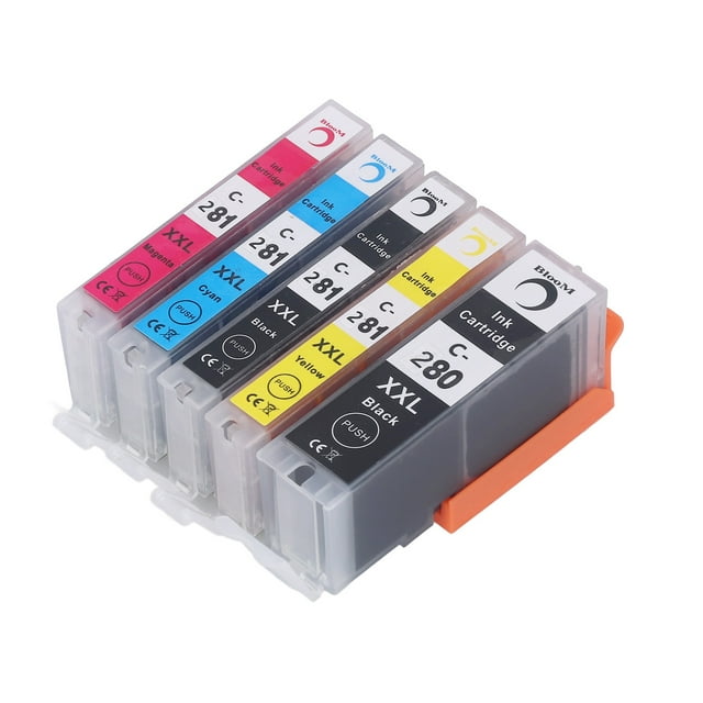 Remplacement d'Encre, 280 à 281 Encres, Sortie Impression Inaltérable Grande Capacité Pack Combo, Remplacement pour, Jet d'Encre