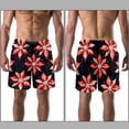 thumbnail image 3 of luoweisi Men's Beach Shorts Quick Dry Swim Trunks with Mesh Lining Christmas Snowflakes M, 3 of 5