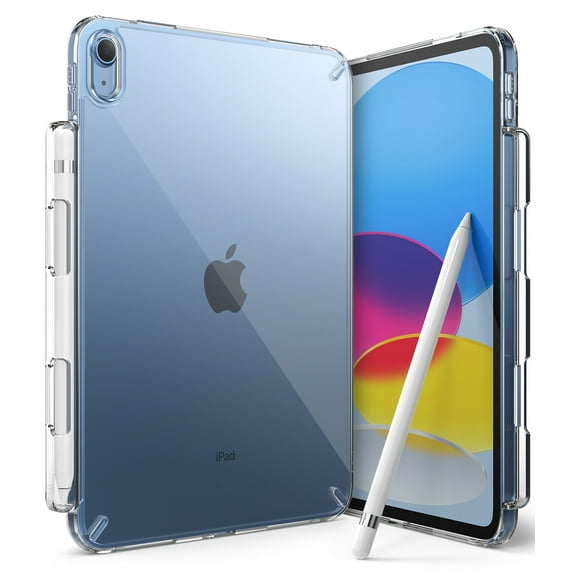 Ringke Fusion [Shatterproof Coverage] Compatible with iPad 10th Generation 10.9'' (2022) Case, Transparent Thin Shockproof Drop Protection with TPU Bumper Protective Cover - Clear