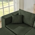 thumbnail image 4 of NeoKo Compact Modular Sectional Sofa | Ultra-Comfy Compressed Corduroy Couch | Modern Minimalist Space-Saving Modular Sofa-Green, 4 of 7
