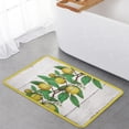 thumbnail image 2 of Kitchen Mat Rug Set of 2 Tropical Lemon Summer Fruit Wooden Planks Runner Rug Anti-Fatigue Comfort Memory Foam Standing Mat Non-Slip Floor Door Mat for Bathroom Bedroom 18x30in+18x48in, 2 of 6