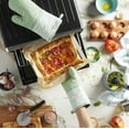 thumbnail image 3 of KitchenAid Albany Oven Mitt 2-Pack Set, Pistachio, 7"x13", 3 of 5