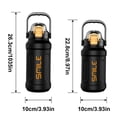 thumbnail image 3 of Ggdda Stainless Steel Insulated Water Bottle Leak Proof Metal Water Bottle Wide Mouth Insulated For Men Women Gym Outdoor (Clearance), 3 of 4