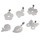 thumbnail image 1 of Mantel colgante de acero inoxidable, soporte para mantel, pesas para mantel, 5 uds., 1 of 8