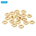 thumbnail image 3 of Unique Bargains M4x0.7 Brass Round Locknut, 20 Pack Flat Wheel Ring Lock Nut Smooth Surface Decoration, 3 of 6