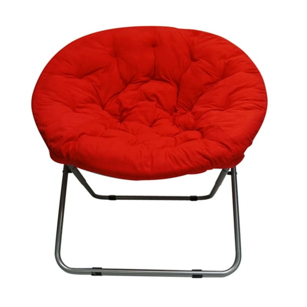Comfort Padded Moon Chair Red