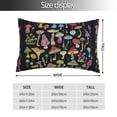thumbnail image 2 of Pofeuu Bright Mushrooms Print Polyester Microfiber Plush Pillowcases, Super Soft and Cozy Pillow Case Covers with Envelop Closure（Pillow core not included）-20"x30", 2 of 6