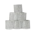 thumbnail image 1 of Agiferg 50pc Bling Diamond Rhinestone Mesh Wrap Napkin Ring Wedding Decor Plastic Gold, 1 of 5