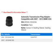 Automatic Transmission Plug Adapter - Compatible with 2007 - 2013 BMW 335i 2008 2009 2010 2011 2012
