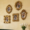 thumbnail image 4 of Mini gold frames Mini frame Small Picture Frames Magnetic Picture Frames for Refrigerator Vintage Picture frames Antique Vintage gold frame Jewelry Display Photo Frame Decor(5pcs，Gold), 4 of 5