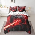 thumbnail image 2 of Castle Fairy Kids Boys Gamer Gamepads Bedding Comforter Set,Geometric Queen Bedding Sets, 2 of 8