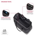 thumbnail image 2 of SWISSGEAR Weekender II Travel Tote Bag in Black for Travel, Gym and Everyday with Laptop Pocket and Bottom Compartment, 2 of 13
