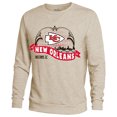 thumbnail image 2 of Men's Majestic Threads  Cream Kansas City Chiefs Super Bowl LIX Oversized Fleece Sweatshirt, 2 of 3