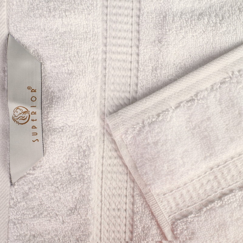 Superior 800 GSM Egyptian Cotton 4-Piece Hand Towel Set, Soft Ultra Absorbent Towels, White