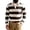 Brown, variant on Mens Casual Striped Long Sleeve Collared T Shirt Golf Shirts Navy,XL