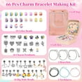thumbnail image 2 of Rirool Charm Bracelet Making Kit for Girls 8-12, 68 Pcs DIY Jewelry Craft Set, Creative Birthday Gift for Kids with Charms, Beads, Chains & Jewelry Box, 2 of 9