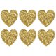 thumbnail image 1 of Uxcell 6-Pack Parches de Corazón de Strass para Planchar 4.5cm Apliques Adhesivos Dorados Brillantes para DIY/Ropa/Zapatos/Bolsas, 1 of 7
