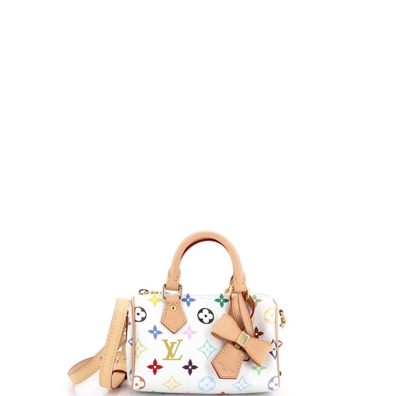 Pre-Owned x Takashi Murakami Speedy Bandouliere NM Bag Monogram Multicolor Nano By Rebag