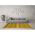 thumbnail image 3 of Ahgly Company Indoor Rectangle Oriental Yellow Modern Area Rugs, 6' x 9', 3 of 4