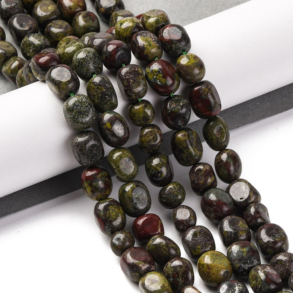 Natural Dragon Blood Beads Strands Nuggets Tumbled Stone 7~12x6~8x5~7mm Hole: 1mm about 43~44pcs/strand 15.47~15.63''(39.3~39.7cm)