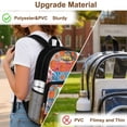 thumbnail image 5 of Xoenoiee Basketball Star Fire Print Kids Backpack 17 Inch Lightweight School Bag for Boys Girls, Heavy Duty Clear Backpack See Through Bookbag with Front Pocket for Elementary Middle School, 5 of 7