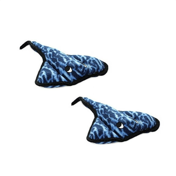 Tuffy Ocean Creature Stingray Durable Plush Squeaky Dog Toy, 2 Pack