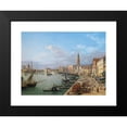 thumbnail image 2 of Roberto Roberti 14x11 Black Modern Framed Museum Art Print Titled - Riva Degli Schiavoni, Venice (1822), 2 of 5